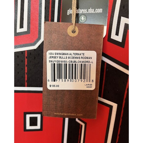 Mitchell & Ness NBA Swingman Bulls Dennis Rodman Alternate Jersey 95-96 Size L - Picture 12 of 12